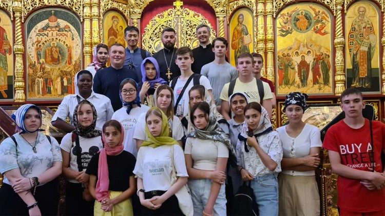 Young people at an interreligious meeting in Kazakhstan