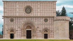 A Basílica de Collemaggio em L'Aquila onde o Papa Francisco abrirá o 728º Perdão Celestino (Vatican Media)