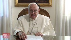 An image from the Pope's video message to Argentinian missionaries