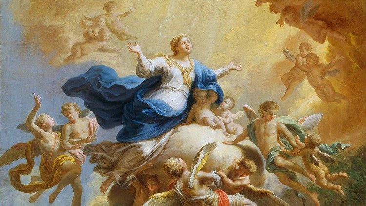 2022.08.10 Martin Knoller, Assunzione della Beata Vergine al cielo (particolare), olio su tela, ante 1788 - ca 1788