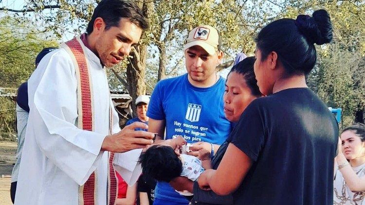 Fr. Mariano serving among the people