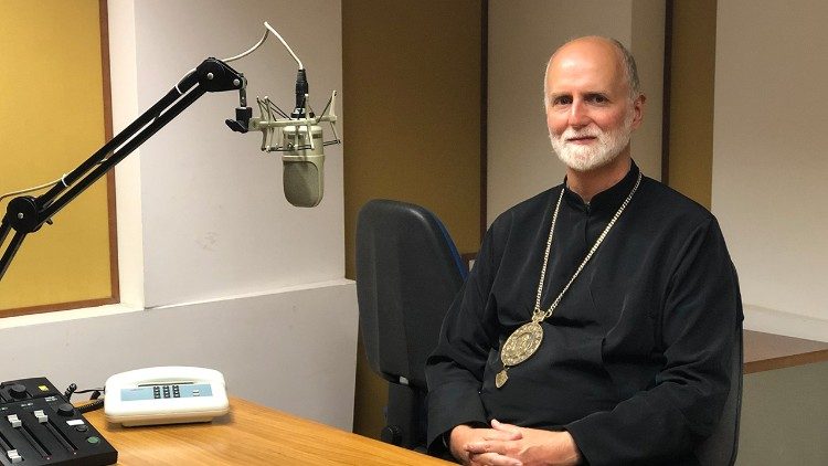 Archeparch Borys Gudziak, Archbishop of Philadelphia and Metropolitan for Ukrainian Catholics of the United States, in the studio at Vatican Radio