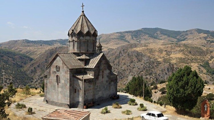 Le Pape a reçu les membres du synode de l'Église patriarcale de Cilicie des Arméniens, mercredi 28 février 2024, avant l'audience générale. Photo d'illustration d'une église du Haut-Karabagh. 