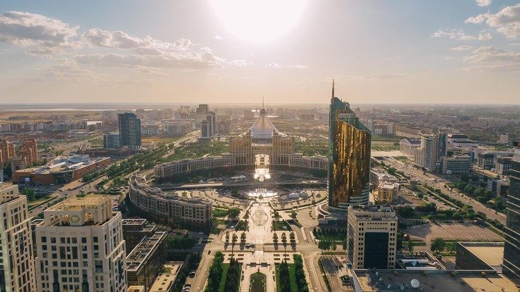 Panorama of Kazakhstan's capital of Nur-Sultan 