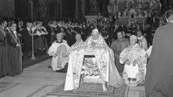 Papa João XXIII na abertura do Concílio em 11 de outubro de 1962