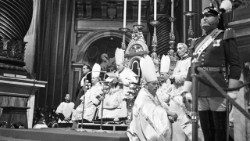 Ян XXIII падчас цырымоніі адкрыцця Другога Ватыканскага Сабора