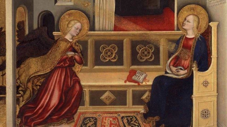 Gentile da Fabriano: Zvěstování Páně, Obrazárna Vatikánských muzeí
