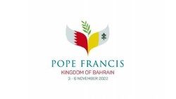 Logotip papeževega potovanja v Bahrajn