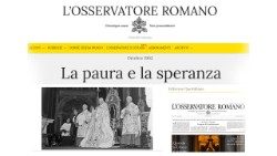 Una pagina de "L'Osservatore Romano" dedicata alla crisi dei missili di Cuba, evento culmine che ispirò la "Pacem in terris"