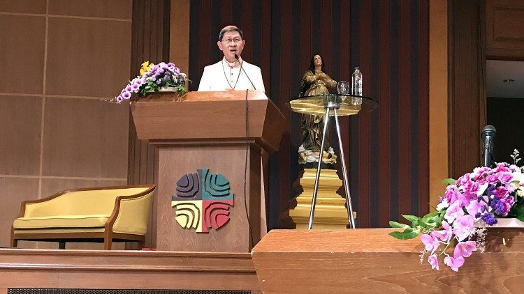 Cardinal Tagle of the Dicastery for Evangelization speaking to the FABC Delegates, 29 October 2022