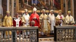La celebrazione per San Giosafat nella basilica Vaticana