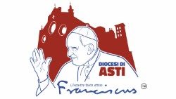 Il logo della visita di Papa Francesco ad Asti, ideato dai giovani dell'equipe di pastorale giovanile della diocesi