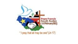 Službeni logo apostolskog pohoda pape Franje Južnom Sudanu (3. - 5. veljače 2023.)