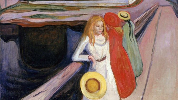 Veivalg («Pikene på broen» av Munch)