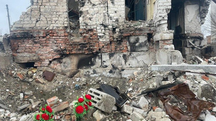 The devastation of the war in Izyum, Ukraine