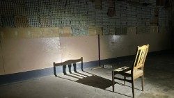 Miestnosti určené na mučenie vojakov (Izyum, Ukrajina)