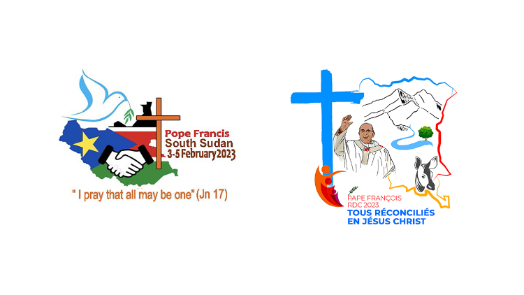 Logos y lemas del viaje del Papa a los dos países