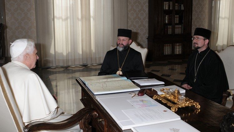 Єпископи УГКЦ на аудієнції в Папи Венеликта XVI, 2008 р. 