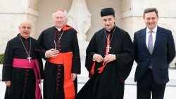 Archbishop Paul El-Sayah; Cardinal Michael Fitzgerald; His Beatitude Bechara Al-Rahi; and FACE's John Adam Fox 