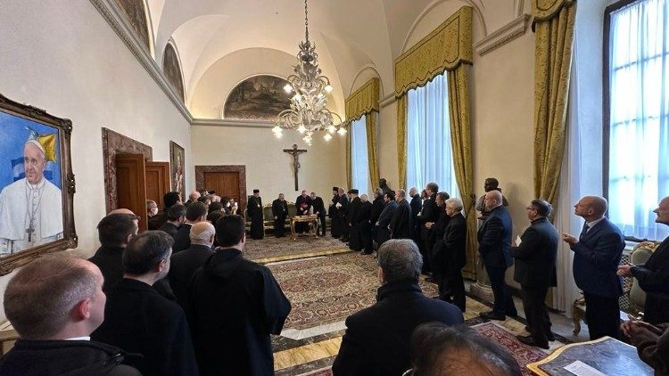Cérémonie d'entrée en fonction de Mgr Gugerotti, à Rome, le 16 janvier 2023
