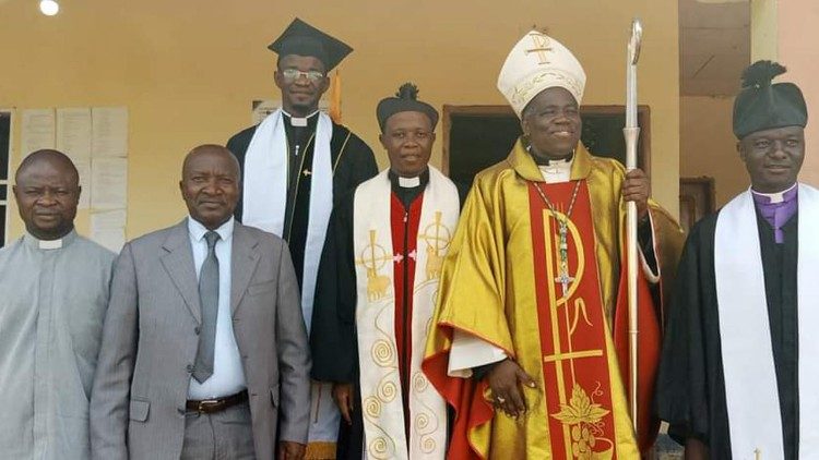 Des représentants des Eglises à Sangmelima, au Cameroun, à l’occasion de l’ouverture de la Semaine de prière pour l’unité des chrétiens, le 18 janvier 2023