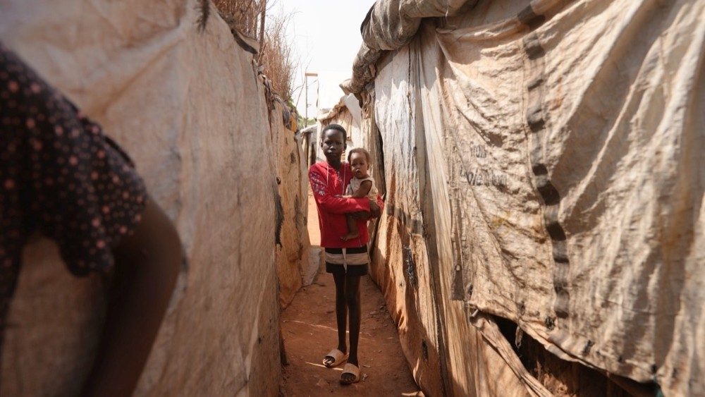 Dans un camp de déplacés, aux portes de Juba. 