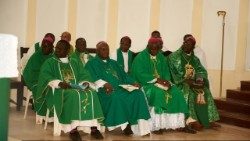  Des évêques  participants au 10e Conseil Permanent de la CERAO