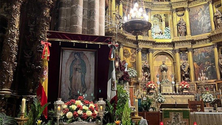 Our Lady of Guadalupe in the Chapel dedicated to her in Guadalupe, Spain