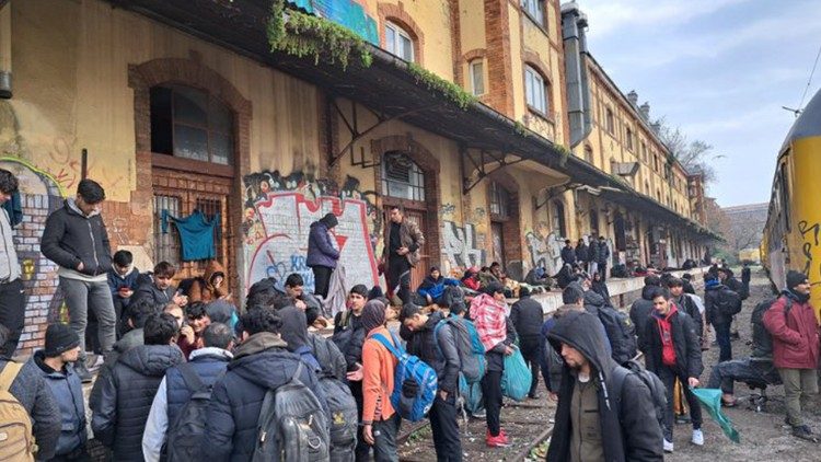 Altre immagini invernali dell'aiuto ai migranti in trnsito a Rijeka-Fiume