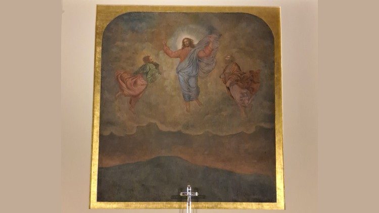 The fresco of the Transfiguration in the main church, modeled after a piece in the Vatican painted by Raphael and believed to be the oldest true fresco in the United States.