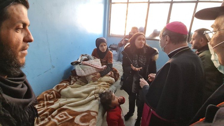 One of the meetings with earthquake-affected families