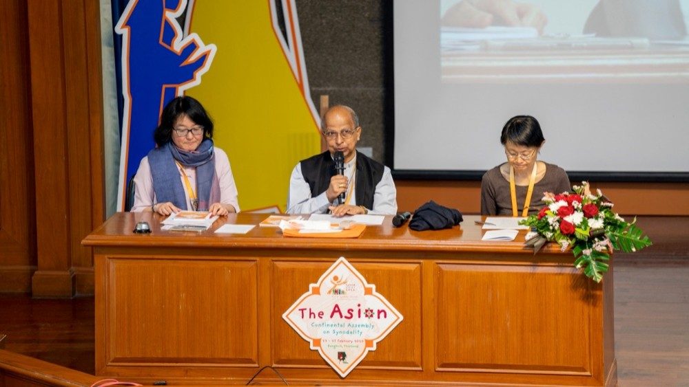 Moderators for the second day of the Asian Continental Assembly on Synodality