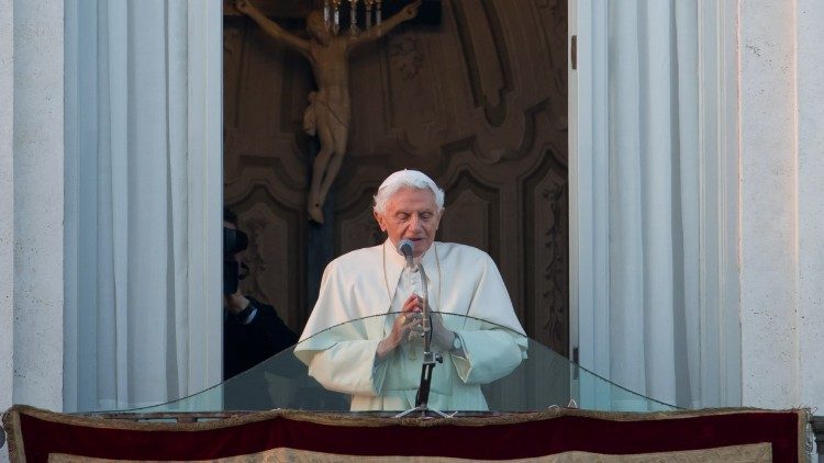 Pope Benedict XVI at Castel Gandolfo in 2013