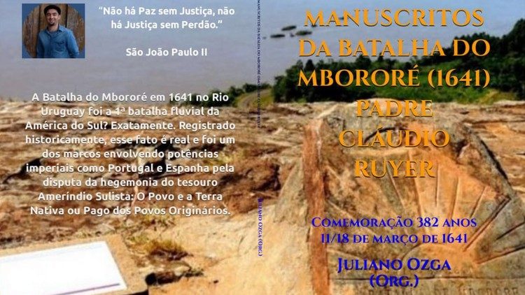 Capa do livro de autoria de Juliano Ozga, que faz resgate histórico de batalha que delimitou fronteiras no sul do Brasil