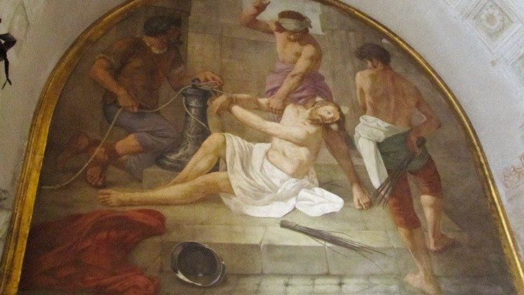 Francesco Gai, Jesus amarrado à coluna (1889), Basílica de Santa Prassede