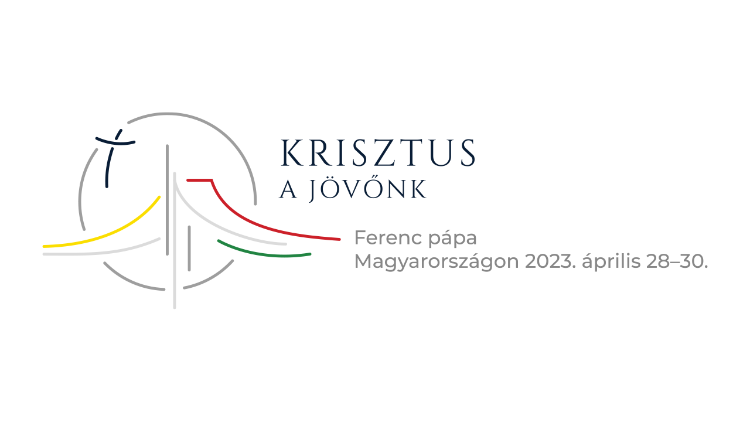 Логотип апостольского визита Папы Франциска в Венгрию (28-30 апреля 2023 г.)