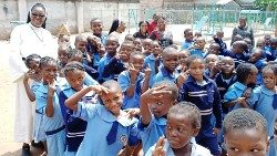 Des enfants d'une école primaire au Nigeria. 