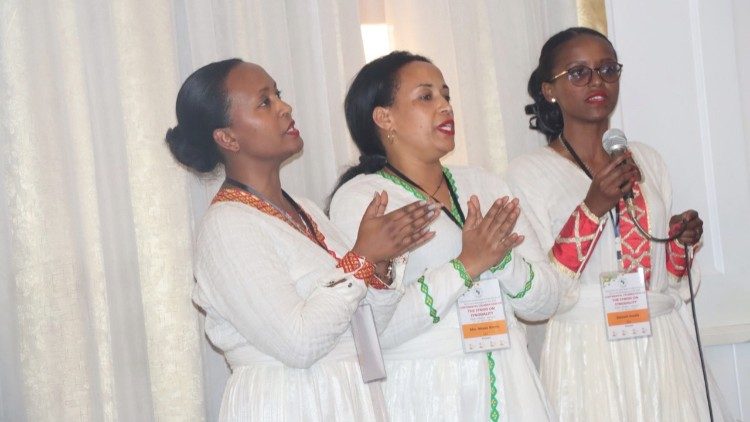 Des participants au synode à Addis Abeba