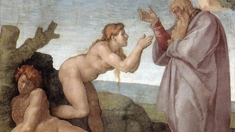 La Creación de Eva de Michelangelo en la Capilla Sixtina