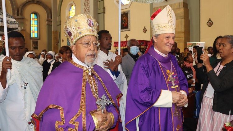 Askofu Mkuu wa Addis Ababa na Kardinali Grech