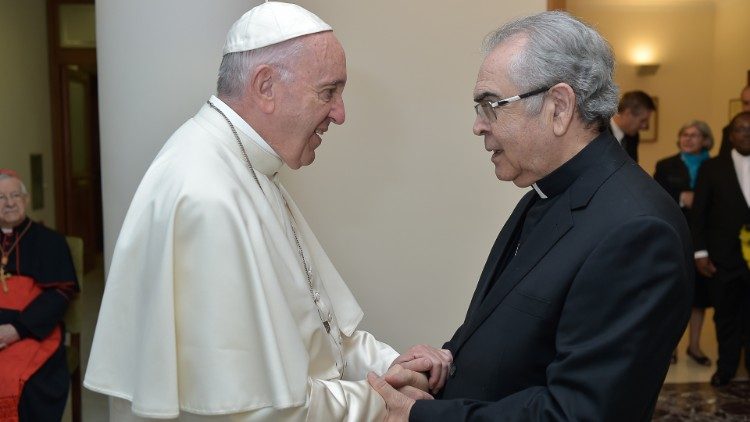 Padre Zezinho com o Papa Francisco
