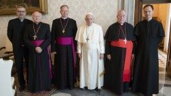 Popiežius su CCEE vadovais 2021 m.