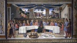 Cosimo Rosselli, The Last Supper. 1481-82. Fresco, 349 x 570 cm. Cappella Sistina, ©Musei Vaticani
