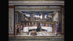 Стенописът с Тайната вечеря в Сикстинската капела
