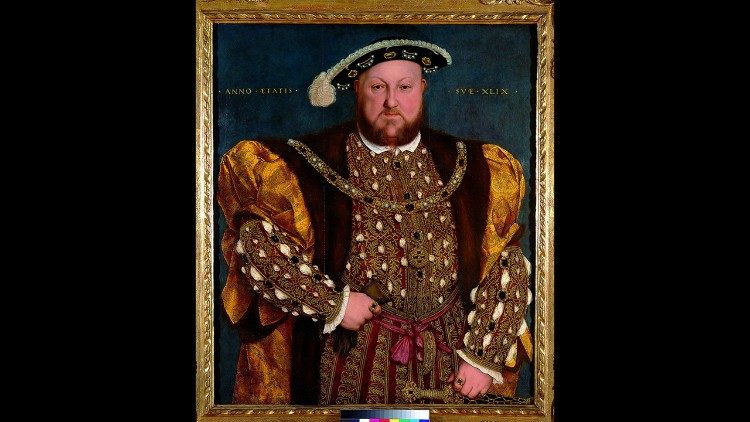 Hans Holbein il Giovane, Ritratto di Enrico VIII, 1540, Olio su tavola, Roma, Gallerie Nazionali d'Arte Antica Mondadori Portfolio / Electa / Giuseppe Schiavinotto