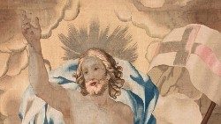 Auferstehung unseres Herrn (Detail), Wandteppich, 18. Jahrhundert ©Musei Vaticani
