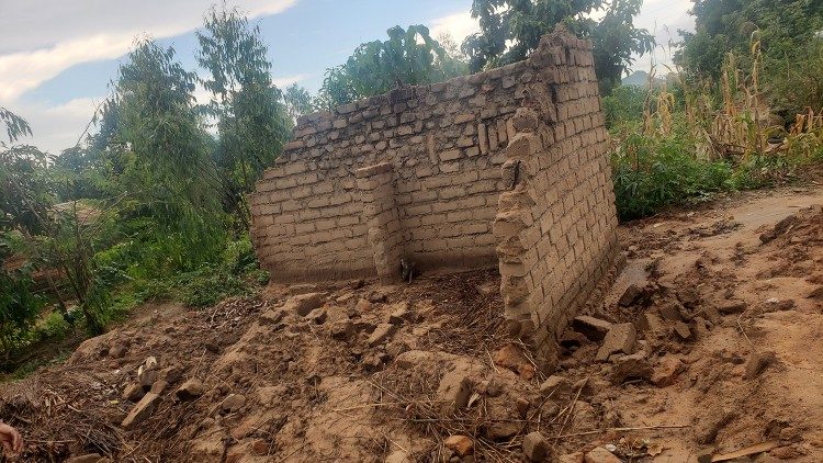 Destruction caused by the cyclone in Malawi