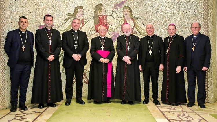 Encuentro con los obispos albaneses