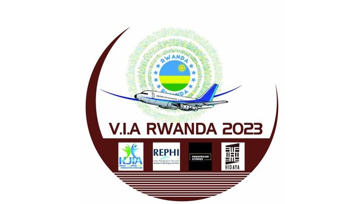 Emblema da próxima etapa da Viagem de Integração Africana para jovens: Ruanda, 1-13 de agosto de 2023