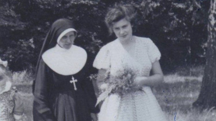 Suor Helena Chmielewska con Maria Damaszek, salvata dall'Olocausto